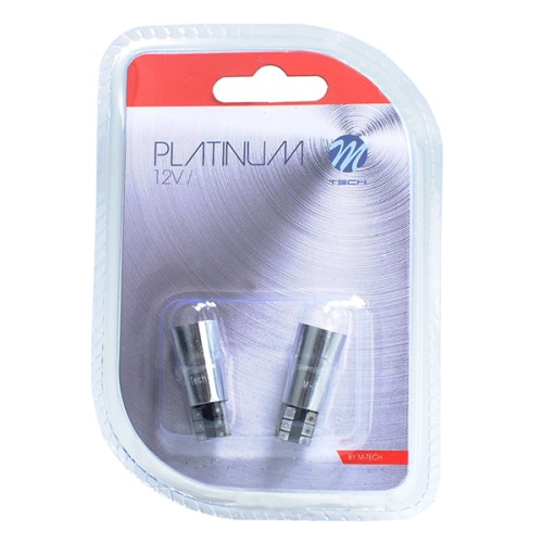 T10 W5W 12V W2,1x9,5d LED 2xSMD5730 ΛΕΥΚΟ (ΚΑΡΦΩΤΟ CAN-BUS) BLISTER 2ΤΕΜ. M-TECH
