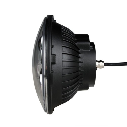M-Tech - Στρογγυλό Φανάρι WHL101 CHROME 7'' με 8 Cree LED (XML-10W) 9-36V 6000-6500K σε Χρώμιο - 1 τεμ. (WHL101/MT)