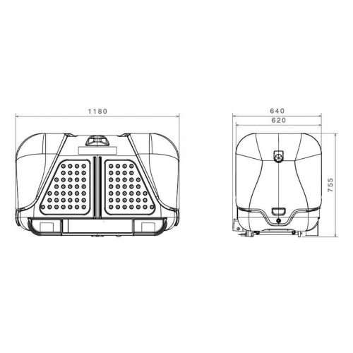 ΜΠΑΓΚΑΖΙΕΡΑ ΚΟΤΣΑΔΟΡΟΥ 390 LT TOWBOX V2 (ΜΑΥΡΟ)