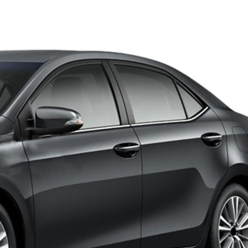TRIM  ΠΑΡΑΘΥΡΩΝ ΑΥΤΟΚΟΛΛΗΤΑ ΧΡΩΜΙΟΥ 4ΤΕΜ. ΓΙΑ TOYOTA COROLLA 4D 2014+