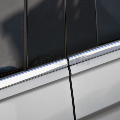 TRIM  ΠΑΡΑΘΥΡΩΝ (ΑΥΤΟΚΟΛΛΗΤΑ/ΧΡΩΜΙΟ) - 12 ΤΕΜ. ΓΙΑ VW TIGUAN 5D 2016+
