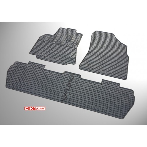Cik - ΠΑΤΑΚΙΑ ΑΥΤΟΚΙΝΗΤΟΥ ΑΠΟ ΛΑΣΤΙΧΟ ΓΙΑ CITROEN BERLINGO 5ΘΕΣΙΟ / PEUGEOT PARTNER 5ΘΕΣΙΟ 2008-2015 / 2015-2018 ΣΕ ΜΑΥΡΟ ΧΡΩΜΑ ΜΕ ΚΟΥΜΠΩΜΑΤΑ - 4 ΤΕΜ. (RM.CI.0014/CK)