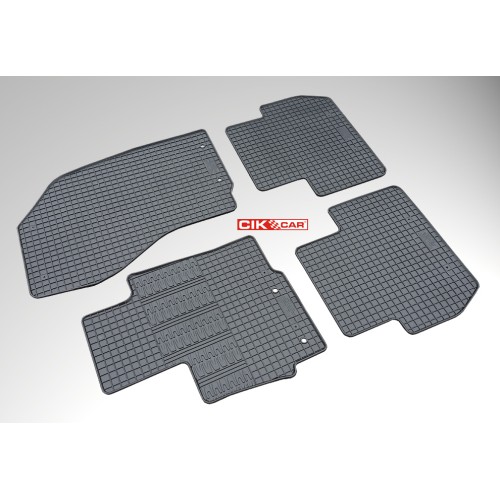 Cik - ΠΑΤΑΚΙΑ ΑΥΤΟΚΙΝΗΤΟΥ ΑΠΟ ΛΑΣΤΙΧΟ ΓΙΑ CITROEN C4 AIRCROSS 2010-2017 / PEUGEOT 4008 2012-2016 / MITSUBISHI ASX 2010-2012 ΣΕ ΜΑΥΡΟ ΧΡΩΜΑ ΜΕ ΚΟΥΜΠΩΜΑΤΑ - 4 ΤΕΜ. (RM.CI.0016/CK)