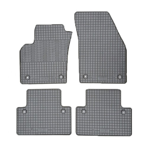 Cik - ΠΑΤΑΚΙΑ ΑΥΤΟΚΙΝΗΤΟΥ ΑΠΟ ΛΑΣΤΙΧΟ ΓΙΑ VOLVO V50 2007-2012 / S40 2007-2013 ΣΕ ΜΑΥΡΟ ΧΡΩΜΑ ΜΕ ΚΟΥΜΠΩΜΑΤΑ - 4 ΤΕΜ. (RM.VO.0003/CK)