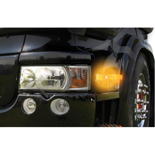 ΦΩΣ ΟΓΚΟΥ 12/24V LED ΠΟΡΤΟΚΑΛΙ ΣΤΡΟΓΓΥΛΟ 19,5mm 1ΤΕΜ.