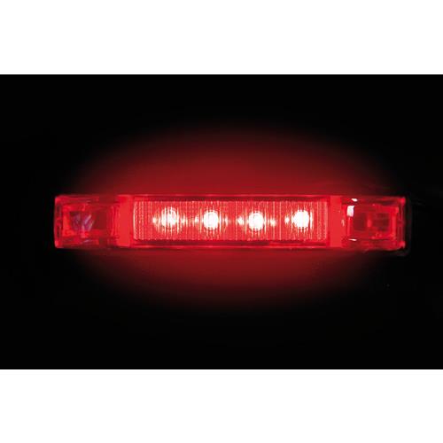 ΦΩΣ ΟΓΚΟΥ 4LED ΚΟΚΚΙΝΟ 12/24V 96mm ΑΔΙΑΒΡΟΧΟ 1ΤΕΜ.