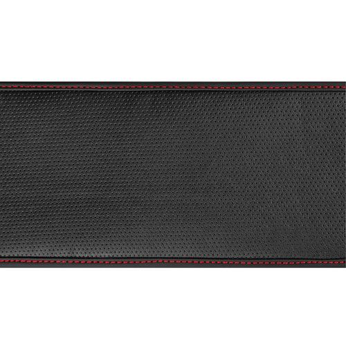Lampa Κάλυμμα Τιμονιού Αυτοκινήτου Skin-Cover 38-40εκ. Ελαστικό Άοσμο Διάτρητο Ultra soft Skeentex Μαύρο με Κόκκινη Ραφή 1-τεμ. (L3296.8)