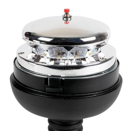 ΦΑΡΟΣ RL-8 12V/24V 3 ΧΡΗΣΕΩΝ 12LED ΒΙΔΩΤΟΣ ΕΛΑΣΤΙΚΟΣ ΠΟΡΤΟΚΑΛΙ 210x127mm