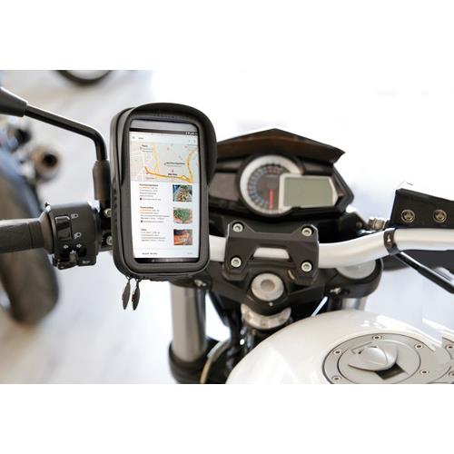 Θήκη Κινητού Soft Case με Αλεξήλιο της σειράς Optiline Universal Εφαρμογής για κινητά με μέγιστες διαστάσεις 85 x 170 mm, συμβατή με Βάσεις Στήριξης Κινητού Optiline για Μηχανή με σύστημα Duolock