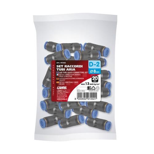 ΣΥΝΔΕΣΜΟΣ ΑΕΡΑ D-2 8mm max 13BAR 20ΤΕΜ.