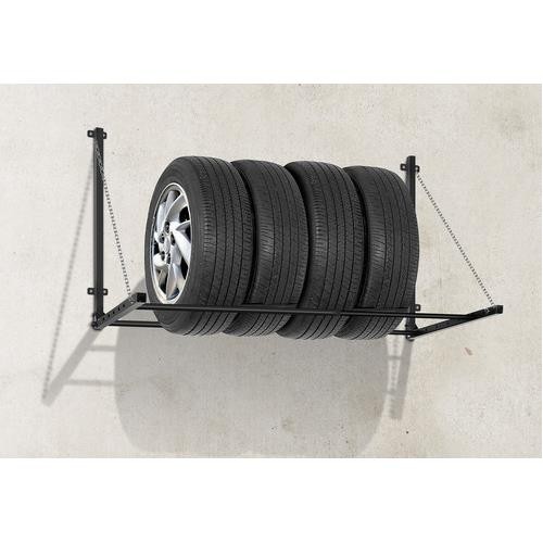 ΒΑΣΗ ΤΟΙΧΟΥ ΑΠΟΘΗΚΕΥΣΗΣ ΕΛΑΣΤΙΚΩΝ TYRE-RACK ΠΤΥΣΟΜΕΝΗ 90-130cm ΜΕΓΙΣΤΟ ΦΟΡΤΙΟ 90kg