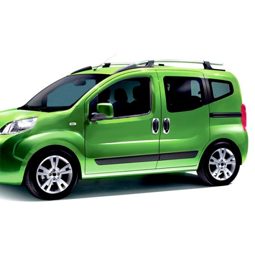 ΧΕΡΟΥΛΙΑ ΠΟΡΤΑΣ ΓΙΑ PEUGEOT BIPPER 2008+ ΠΛΑΙΣΙΑ  ΧΡΩΜΙΟ ΜΕΤΑΛΛΙΚΑ 4ΤΕΜ.