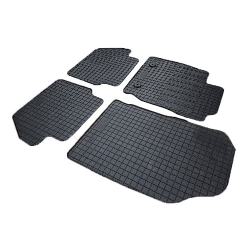 Cik - ΠΑΤΑΚΙΑ ΑΥΤΟΚΙΝΗΤΟΥ ΑΠΟ ΛΑΣΤΙΧΟ ΓΙΑ FORD ECOSPORT 2017+ ΣΕ ΜΑΥΡΟ ΧΡΩΜΑ ΜΕ ΚΟΥΜΠΩΜΑΤΑ - 4 ΤΕΜ. (RM.FO.0037/CK)