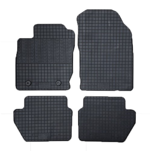 Cik - ΠΑΤΑΚΙΑ ΑΥΤΟΚΙΝΗΤΟΥ ΑΠΟ ΛΑΣΤΙΧΟ ΓΙΑ FORD ECOSPORT 2017+ ΣΕ ΜΑΥΡΟ ΧΡΩΜΑ ΜΕ ΚΟΥΜΠΩΜΑΤΑ - 4 ΤΕΜ. (RM.FO.0037/CK)
