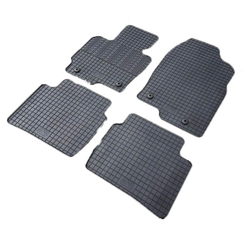 Cik - ΠΑΤΑΚΙΑ ΑΥΤΟΚΙΝΗΤΟΥ ΑΠΟ ΛΑΣΤΙΧΟ ΓΙΑ MAZDA CX5 2012-2017 ΣΕ ΜΑΥΡΟ ΧΡΩΜΑ ΜΕ ΚΟΥΜΠΩΜΑΤΑ - 4 ΤΕΜ. (RM.MA.0002/CK)