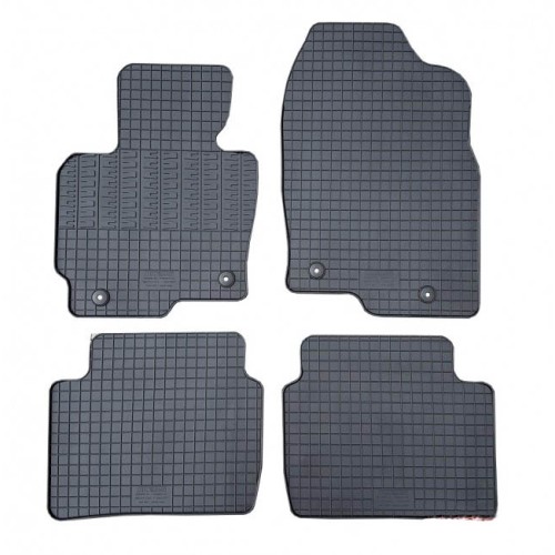 Cik - ΠΑΤΑΚΙΑ ΑΥΤΟΚΙΝΗΤΟΥ ΑΠΟ ΛΑΣΤΙΧΟ ΓΙΑ MAZDA CX5 2012-2017 ΣΕ ΜΑΥΡΟ ΧΡΩΜΑ ΜΕ ΚΟΥΜΠΩΜΑΤΑ - 4 ΤΕΜ. (RM.MA.0002/CK)