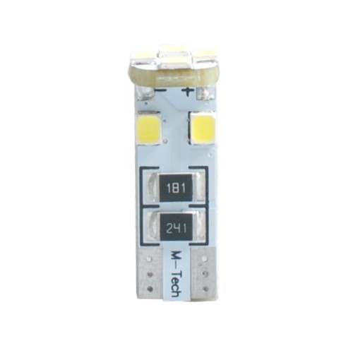 T10 W5W 12V W2,1x9,5d LED 8xSMD3528 ΛΕΥΚΟ (ΚΑΡΦΩΤΟ CAN-BUS) 1ΤΕΜ. M-TECH