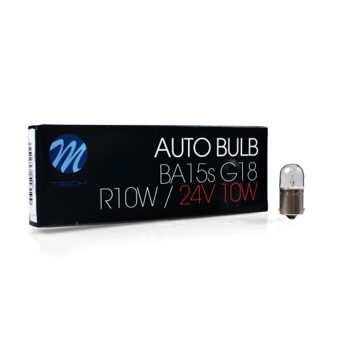 R5W 24V BA15d G18 ΔΙΠΟΛΙΚΟ STANDARD ΑΛΟΓΟΝΟΥ  M-TECH - 10ΤΕΜ.