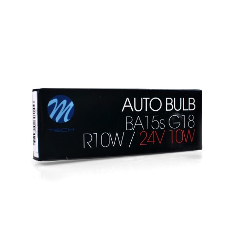 R5W 24V BA15d G18 ΔΙΠΟΛΙΚΟ STANDARD ΑΛΟΓΟΝΟΥ  M-TECH - 10ΤΕΜ.
