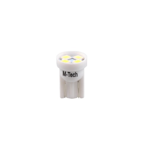 T10 W5W 24V W1,2x9,5d LED 4xSMD3528 ΛΕΥΚΟ ΔΙΑΘΛΑΣΗ (ΚΑΡΦΩΤΟ ΑΚΑΛΥΚΟ) HEAVY DUTY BLISTER 2ΤΕΜ. M-TECH