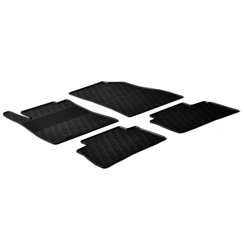 LAMPA - ΠΑΤΑΚΙΑ ΑΥΤΟΚΙΝΗΤΟΥ ΑΠΟ ΛΑΣΤΙΧΟ ΓΙΑ NISSAN JUKE 10/2010-11/2019 ΣΕ ΜΑΥΡΟ ΧΡΩΜΑ ME ΚΟΥΜΠΩΜΑΤΑ - 4 ΤΕΜ.