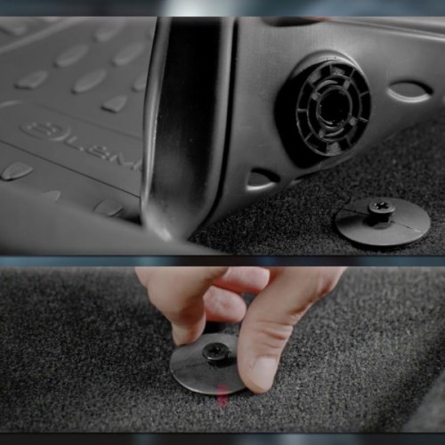 Novline - Πατάκια σε Σκαφη Element 3D για VW Golf VII SportWagon (AU) 04/2013 > 2020 5πορτο από TPE Λάστιχο σε Μαύρο Χρώμα - 4 τεμ. (ELEMENT3D5156210K/NV)