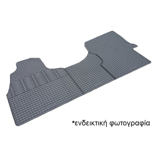 Cik - ΠΑΤΑΚΙΑ ΑΥΤΟΚΙΝΗΤΟΥ ΑΠΟ ΛΑΣΤΙΧΟ ΓΙΑ HYUNDAI H-350 2015-2022 ΣΕ ΜΑΥΡΟ ΧΡΩΜΑ ΜΕ ΚΟΥΜΠΩΜΑΤΑ - 3 ΤΕΜ. (RM.HY.0013/CK)