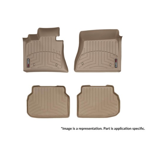 WeatherTech – Προστατευτικά Πατάκια Λάστιχο για Mercedes-Benz C-Class (W203) 05/2000 > 01/2007 4πορτο / Sedan για κορυφαία προστασία εσωτερικού με ανθεκτική κατασκευή παντός καιρού – 1 Σετ (45264-1-2/OTO)