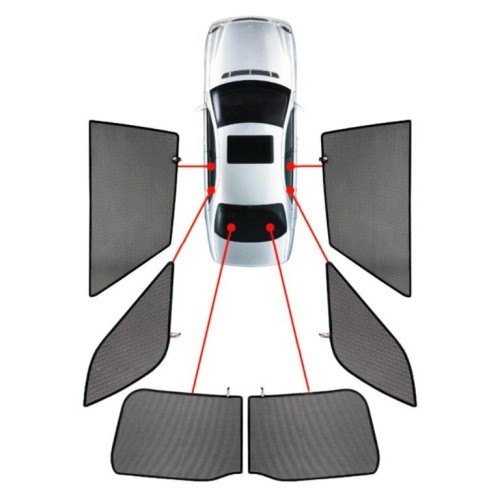 CarShades - ΚΟΥΡΤΙΝΑΚΙΑ  CAR SHADES ΓΙΑ RENAULT LAGUNA 5D 08-15 - 6 ΤΕΜ. (PVC.REN-LAGU-5-B)
