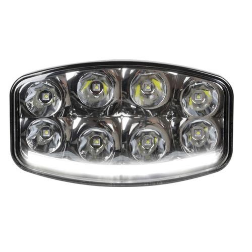 ΠΡΟΒΟΛΕΑΣ PLUTON NIX 10-30V 18CREE LED 64W 6500lm ΚΑΡΦΙ ΜΕ NEON ΘΕΣΕΩΣ 245x170x89mm 1ΤΕΜ.