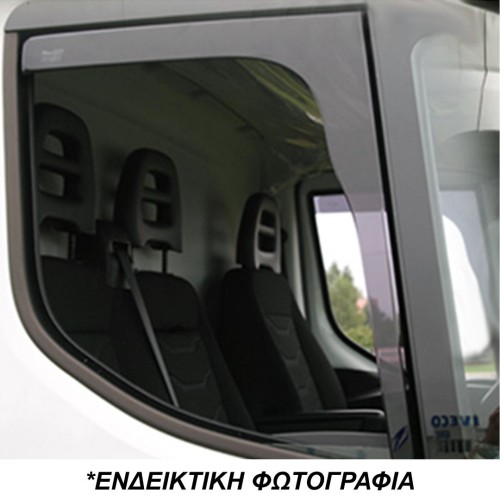 ΑΝΕΜΟΘΡΑΥΣΤΕΣ ΓΙΑ FORD TRANSIT 7 2D 05/2006+ ΖΕΥΓΑΡΙ VAN ΑΠΟ ΕΥΚΑΜΠΤΟ ΦΙΜΕ ΠΛΑΣΤΙΚΟ HEKO - 2 ΤΕΜ.