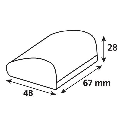 Θήκη CaseTelepass Hard Case της σειράς Optiline για μεταφορά e-pass/telepass με διαστάσεις 67 x 48 x 28 mm, συμβατή με Βάσεις Στήριξης Κινητού Optiline για Μηχανή με σύστημα Duolock