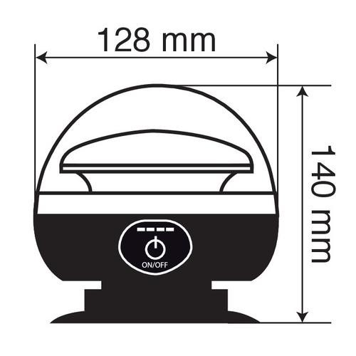 ΦΑΡΟΣ ΜΑΓΝΗΤΙΚΟΣ+ΒΕΝΤΟΥΖΑ RL-11 9-30V+230V ΕΠΑΝΑΦΟΡΤΙΖΟΜΕΝΟΣ ΠΟΡΤΟΚΑΛΙ 45 LED ΜΕ ΣΠΙΡΑΛ 380cm (128x140mm)