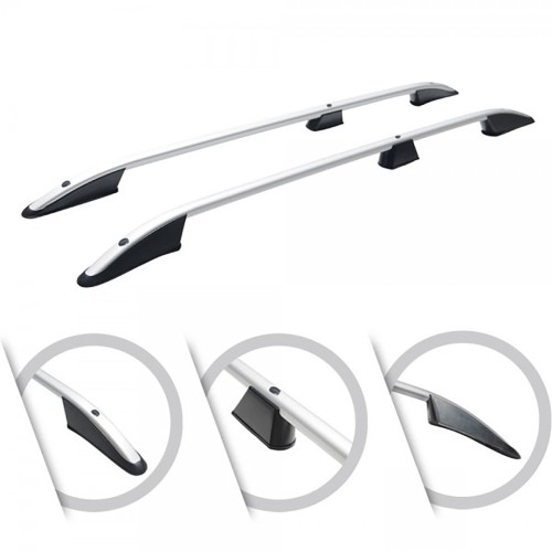 ΜΠΑΡΕΣ ΟΡΟΦΗΣ ΓΙΑ MERCEDES CITAN ELEGANCE W415 2013+ ΜΑΚΡΥ / RENAULT KANGOO 2008-2021 ΠΑΡΑΛΛΗΛΕΣ ΑΛΟΥΜΙΝΙΟΥ L2 ΑΣΗΜΙ