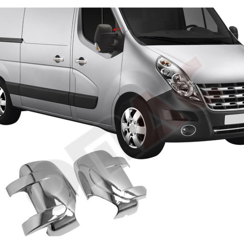 ΚΑΠΑΚΙΑ ΚΑΘΡΕΠΤΩΝ ΓΙΑ NISSAN NV400 VAN 2010+/OPEL MOVANO/RENAULT MASTER ΧΡΩΜΙΟΥ 2 ΤΕΜ. ΠΛΑΣΤΙΚΑ