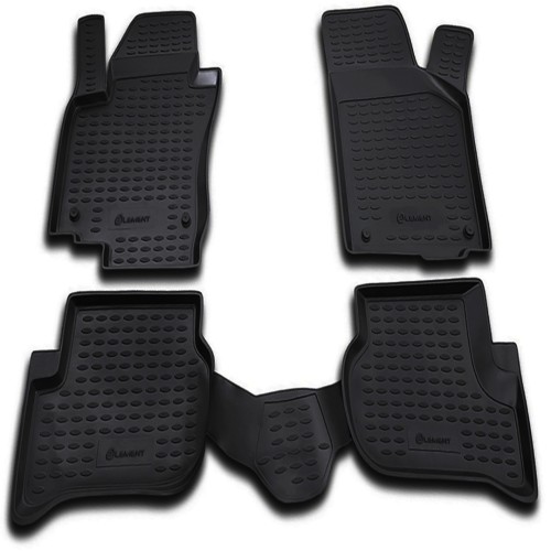 ΠΑΤΑΚΙΑ ΣΕ ΣΚΑΦΗ TPE ΛΑΣΤΙΧΟ ΓΙΑ VW GOLF PLUS 02/2005-2014  ΣΕ ΜΑΥΡΟ ΧΡΩΜΑ NOVLINE - 4 ΤΕΜ.