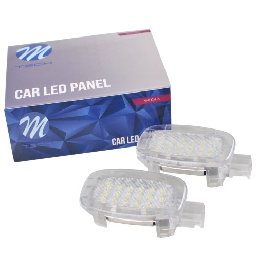 MERCEDES ΠΛΑΦΟΝΙΕΡΕΣ LED ΓΙΑ ΠΟΡΤ ΜΠΑΓΚΑΖ M-TECH - 2 ΤΕΜ.