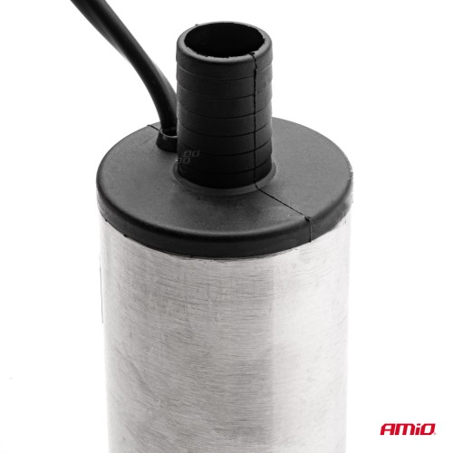 Amio - Αντλία Αναρρόφησης Υγρών Ηλεκτρική 24V 60W διαμέτρου 51mm με παροχή 25L/min για άντληση πετρελαίου και λαδιού με υψηλή απόδοση και εύκολη χρήση σε δεξαμενές - 1 Τεμ. (02069/AM)