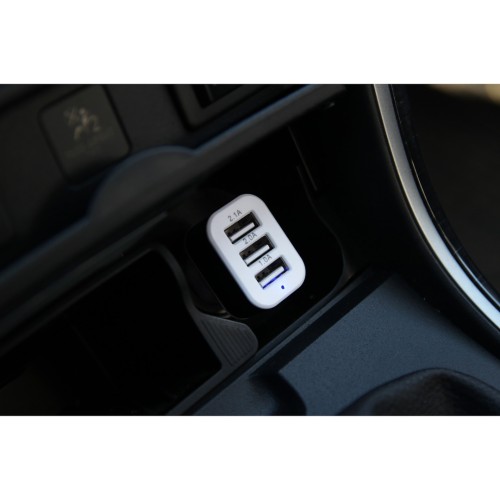 Amio - Φορτιστής Αυτοκινήτου USB Triple τάση λειτουργίας 12-24V απόδοσης 5.1A για Επιβατικά Αυτοκίνητα και Φορτηγά - 1 τεμ. (01027/AM)