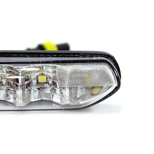 Amio - Φώτα Ημέρας DRL Τάση Λειτουργίας 12/24V Απόδοση 7W 20 LED 0.35W Ανά LED Διαστάσεις 190x20x40mm για Αυτοκίνητο – 2 τεμ. (01266/AM)