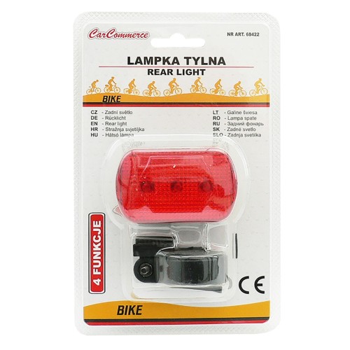 CarCommerce - ΦΩΣ ΠΟΔΗΛΑΤΟΥ ΟΠΙΣΘΙΟ ΜΠΑΤΑΡΙΑΣ ΜΕ 3LED ΚΑΙ 4 ΛΕΙΤΟΥΡΓΙΕΣ - 1 τεμ. (68422-CC)