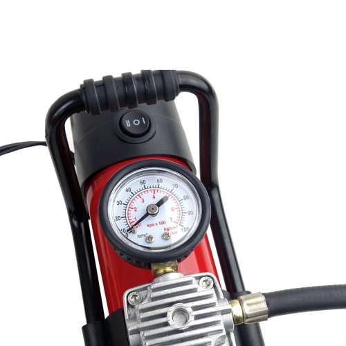 AMiO – Κομπρεσέρ αέρα ελαστικών αυτοκινήτου 12V 100psi 7bar 28l/min, φουσκώστε τα ελαστικά σας με απόλυτη ευκολία και φωτίστε κάθε δύσκολο σημείο – 1 Τεμ. (02180/AM)