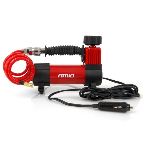 AMiO – Κομπρεσέρ αέρα ελαστικών αυτοκινήτου 12V 100psi 7bar 28l/min, φουσκώστε τα ελαστικά σας με απόλυτη ταχύτητα και ασφάλεια σε κάθε ανάγκη στον δρόμο – 1 Τεμ. (02179/AM)