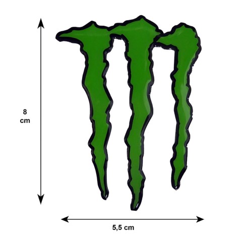 MONSTER ΑΥΤΟΚΟΛΛΗΤΟ 8 cm ΠΡΑΣΙΝΟ ΜΕ ΕΠΙΚΑΛΥΨΗ ΕΠΟΞΕΙΔΙΚΗΣ ΡΥΤΙΝΗΣ (ΥΓΡΟ ΓΥΑΛΙ)  - 1 ΤΕΜ.