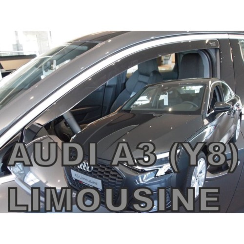ΑΝΕΜΟΘΡΑΥΣΤΕΣ ΓΙΑ AUDI A3 Y8 LIMOUSINE 4D 2020-2021 / A3 Y8 SPORTBACK 5D 2020-2021 ΖΕΥΓΑΡΙ ΑΠΟ ΕΥΚΑΜΠΤΟ ΦΙΜΕ ΠΛΑΣΤΙΚΟ HEKO - 2 ΤΕΜ.