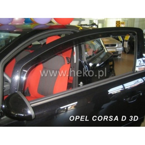 ΑΝΕΜΟΘΡΑΥΣΤΕΣ ΓΙΑ OPEL CORSA D/E 3D 09/2006-2014 ΖΕΥΓΑΡΙ ΑΠΟ ΕΥΚΑΜΠΤΟ ΦΙΜΕ ΠΛΑΣΤΙΚΟ HEKO - 2 ΤΕΜ.