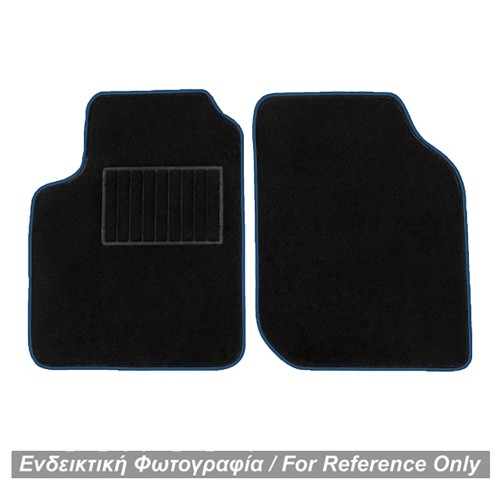 ΠΑΤΑΚΙΑ ΜΟΚΕΤΑ ΓΙΑ MERCEDES SMART 450 1998-2006 ΜΑΥΡΟ ΜΕ ΜΠΛΕ ΡΕΛΙ RACE AXION - 2 ΤΕΜ.