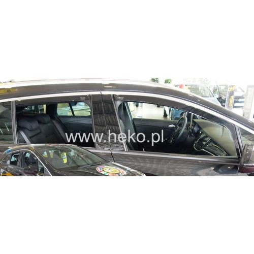 ΑΝΕΜΟΘΡΑΥΣΤΕΣ ΓΙΑ OPEL ASTRA K 5D 2015+ SPORT TOURER WAGON  ΣΕΤ ΑΠΟ ΕΥΚΑΜΠΤΟ ΦΙΜΕ ΠΛΑΣΤΙΚΟ HEKO - 4 ΤΕΜ.