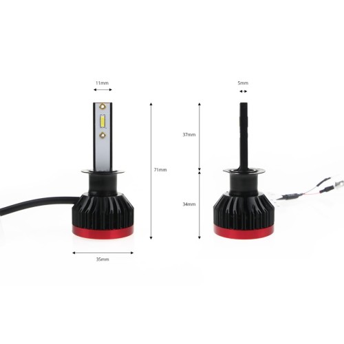 AMiO – LED H1 BF-Series 6.000K, αναβαθμίστε τον φωτισμό του οχήματός σας με ισχύ 50W και απόδοση 3.100lm για καθαρή ορατότητα – 2 Τεμ. (02240/AM)