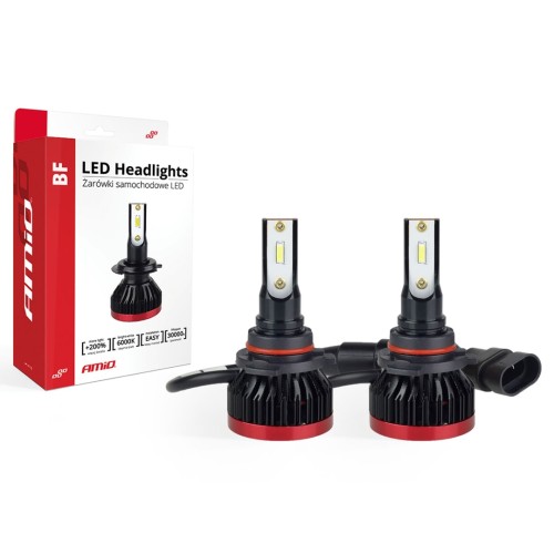 AMiO – LED HB3 9005 BF-Series 6.000K, αναβαθμίστε την ορατότητά σας με ισχυρή δέσμη 50W για νυχτερινή οδήγηση χωρίς περιορισμούς – 2 Τεμ. (02246/AM)